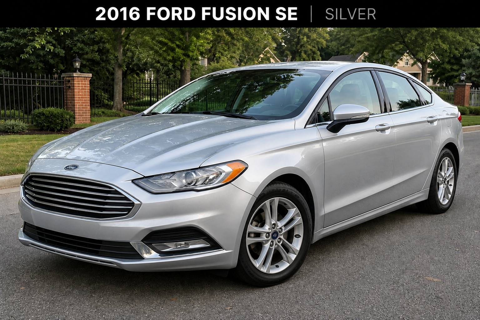 2016 Ford Fusion SE in silver