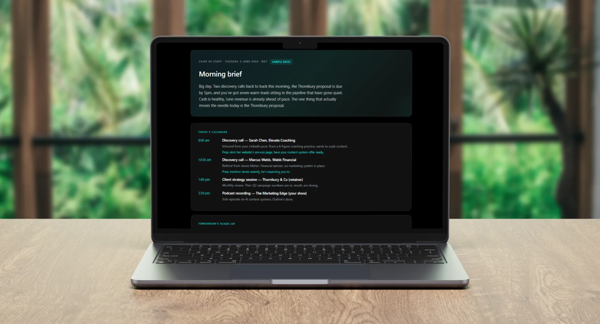 A Claude daily operations dashboard