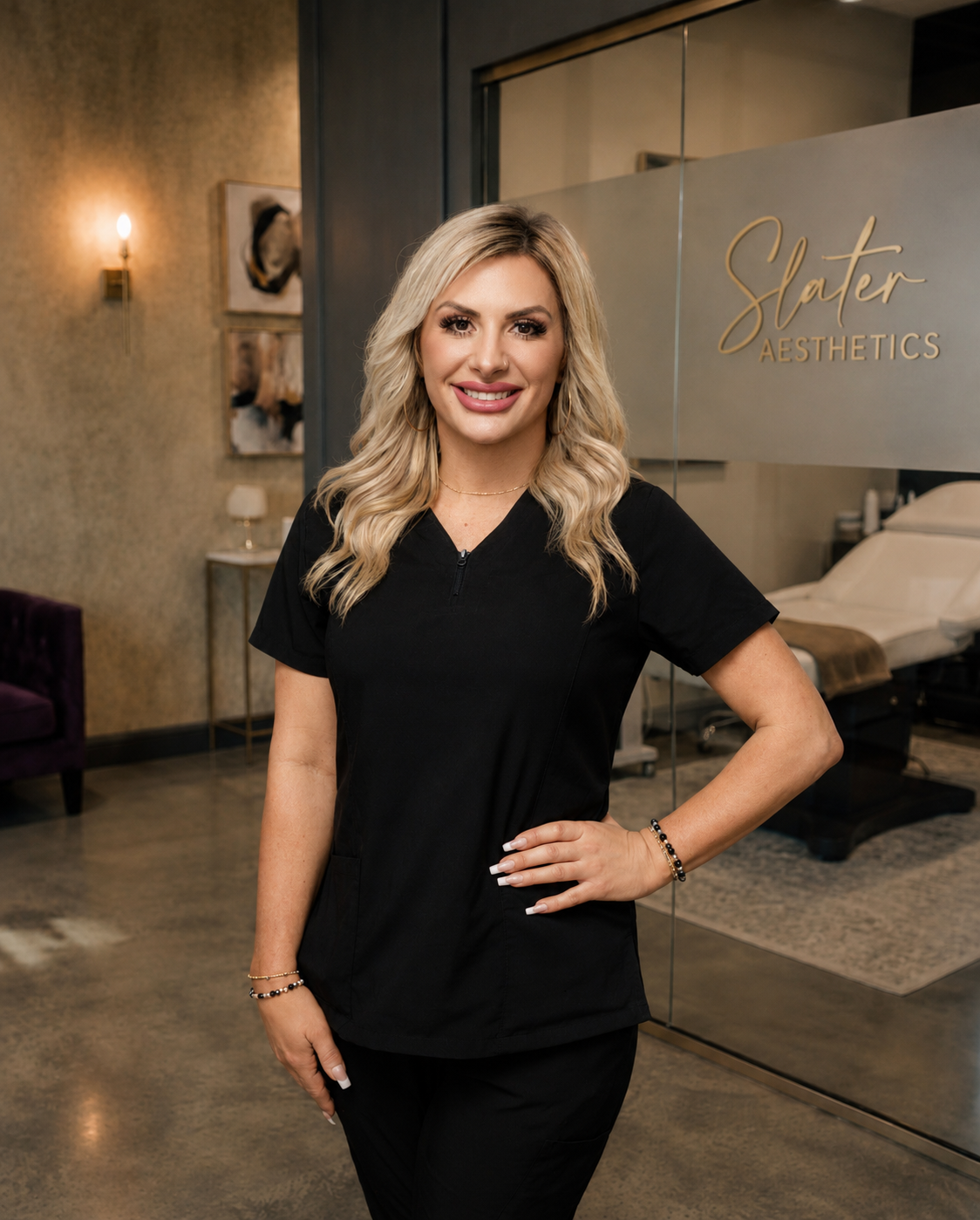 Carlye Pagura, Licensed Master Cosmetologist at Slater Aesthetics Warner Robins GA