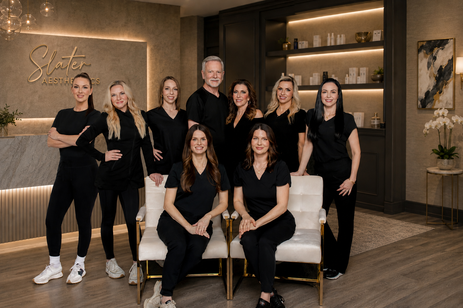 Dr. Monte Slater and Gail Slater, founders of Slater Aesthetics med spa in Atlanta and Warner Robins GA