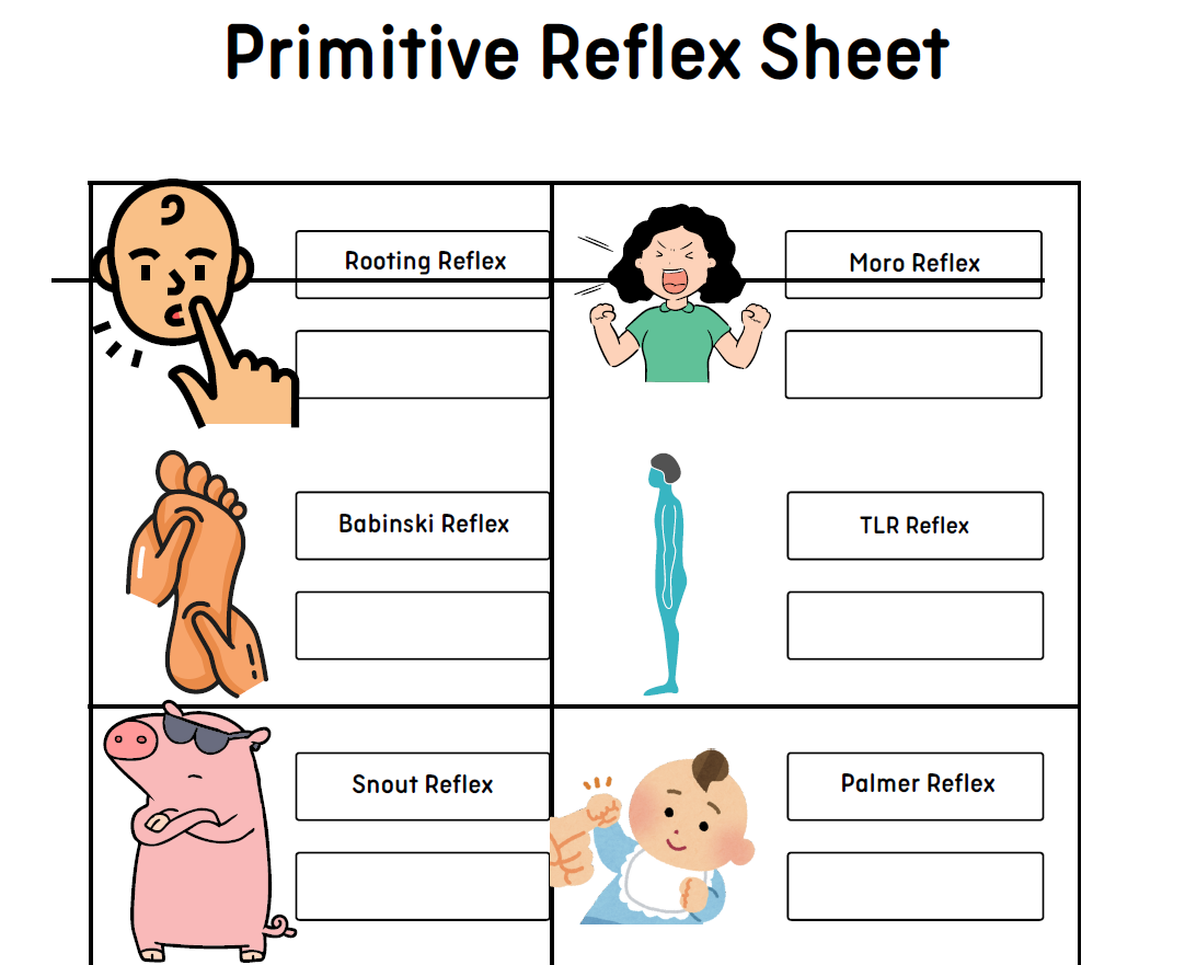 Child doing primitive reflex integration movement exercise from Hopeful Neuron free course