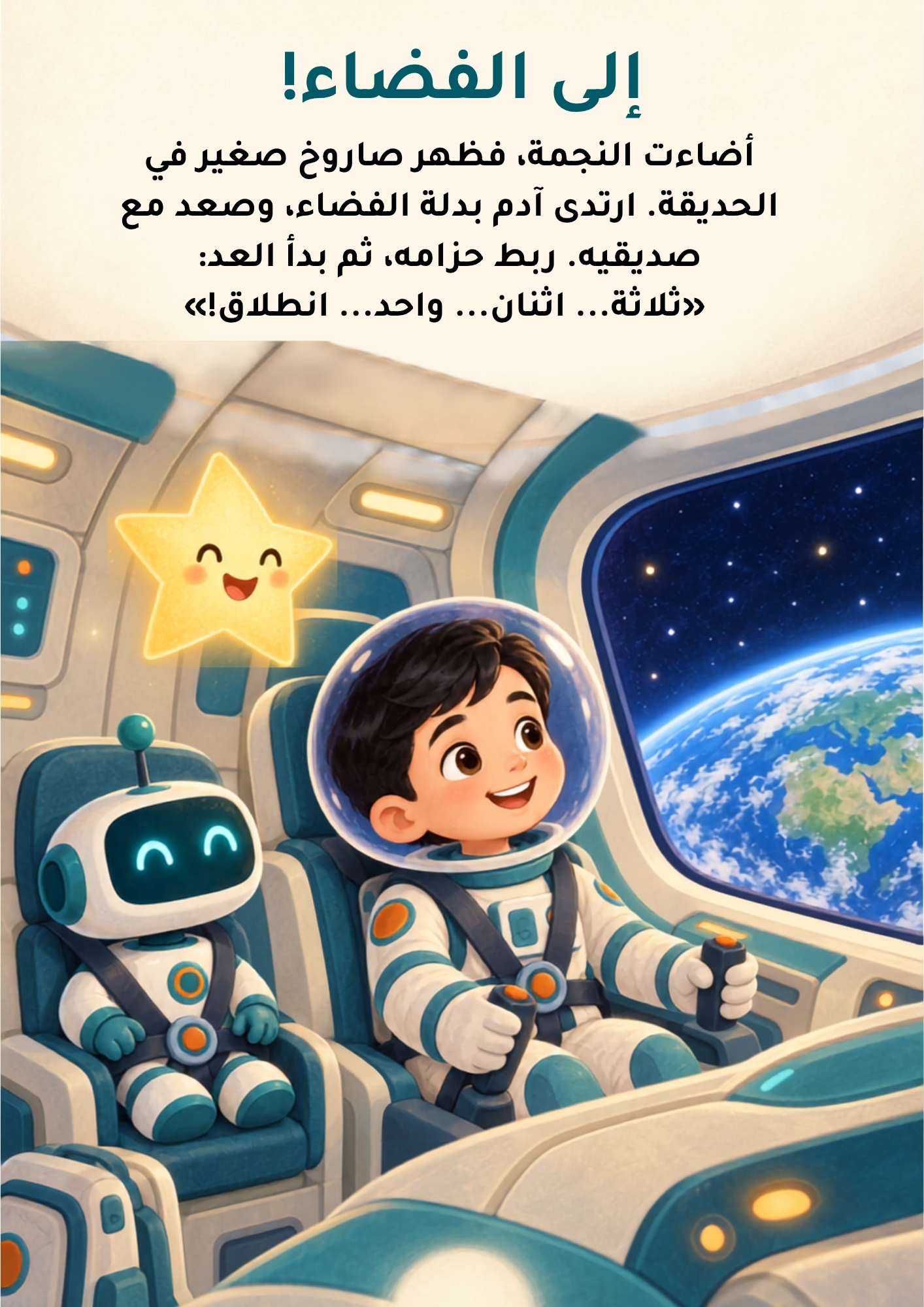صفحة من القصة المصوّرة داخل الكتاب