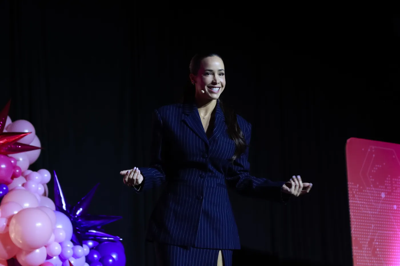 Liz Kennedy keynote speaker on stage