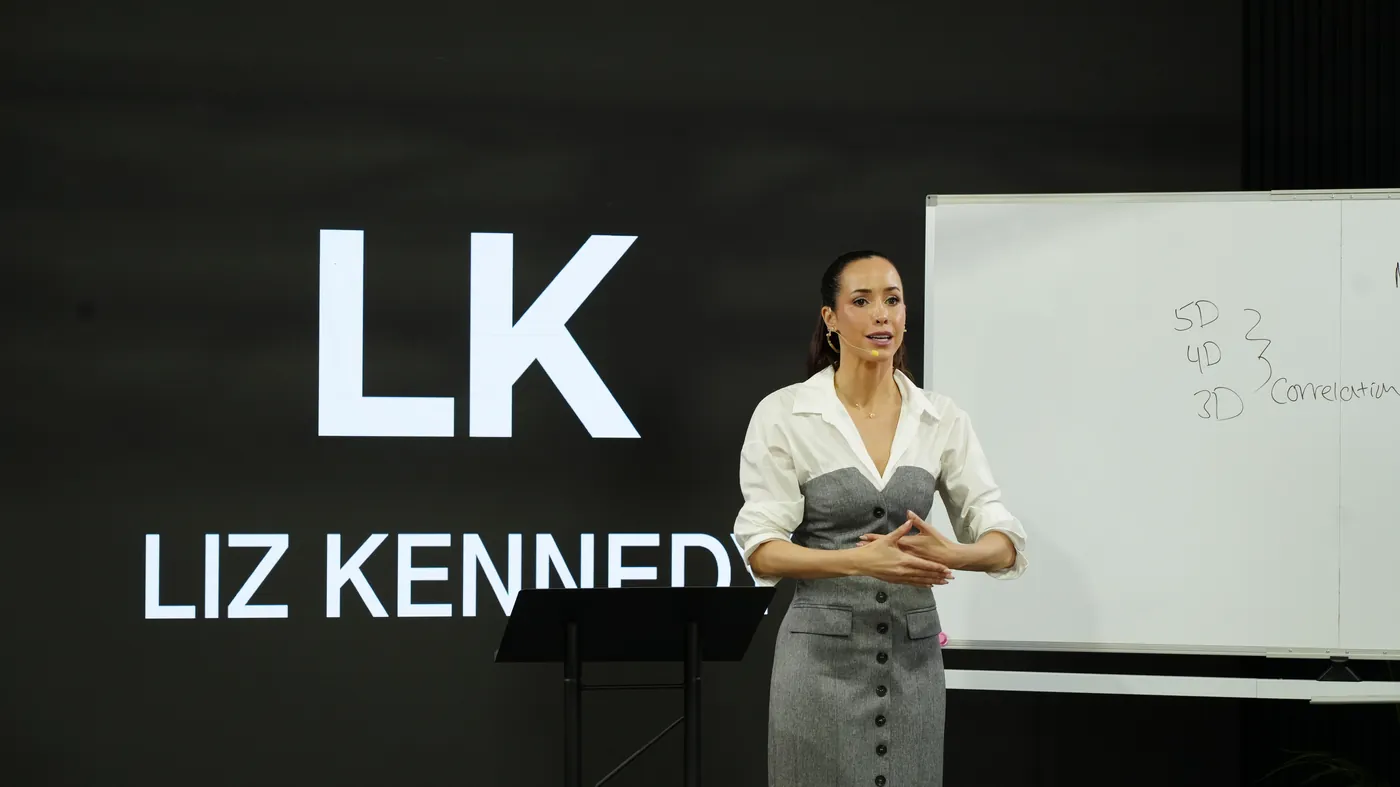 Liz Kennedy teaching consciousness workshop