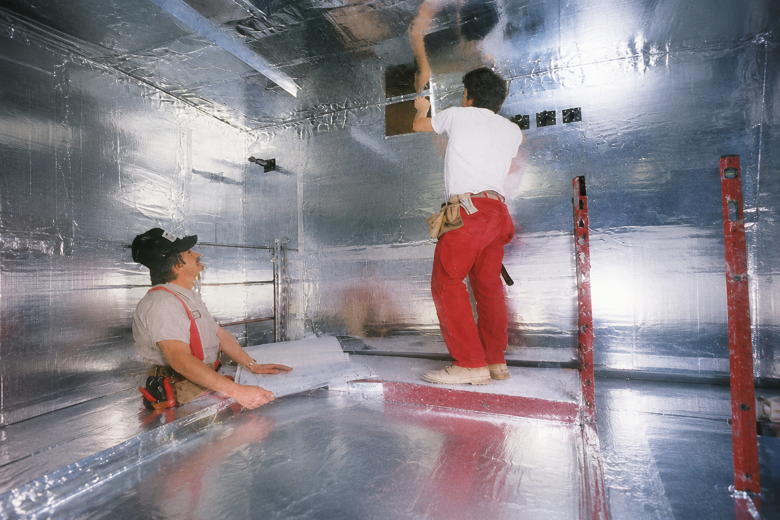 RF-shielded secure facility construction