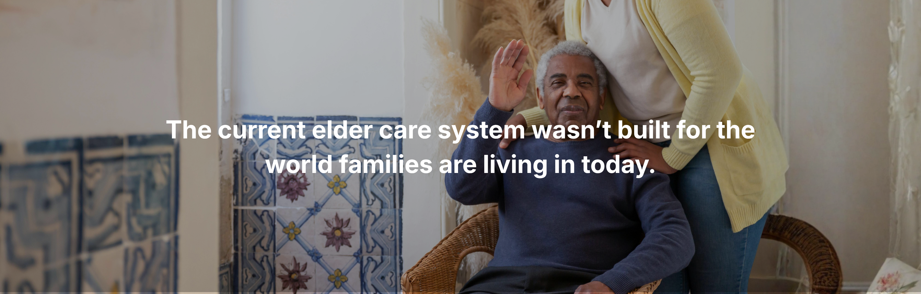 Senior man at home with caregiver support, highlighting modern elder care challenges and limitations of current assisted living system Senior man at home with caregiver support, highlighting modern elder care challenges and limitations of current assisted living system