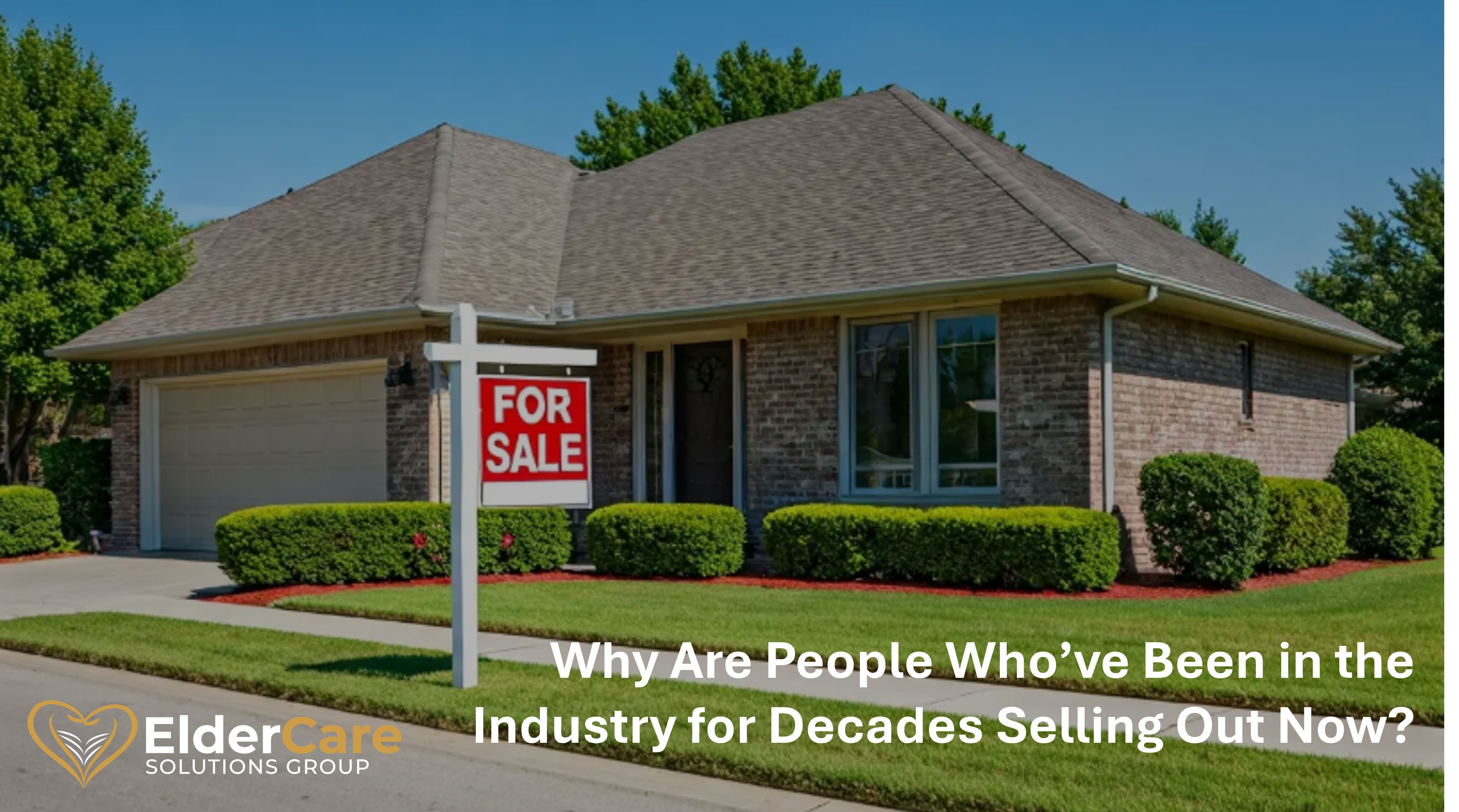 Why are people selling now?