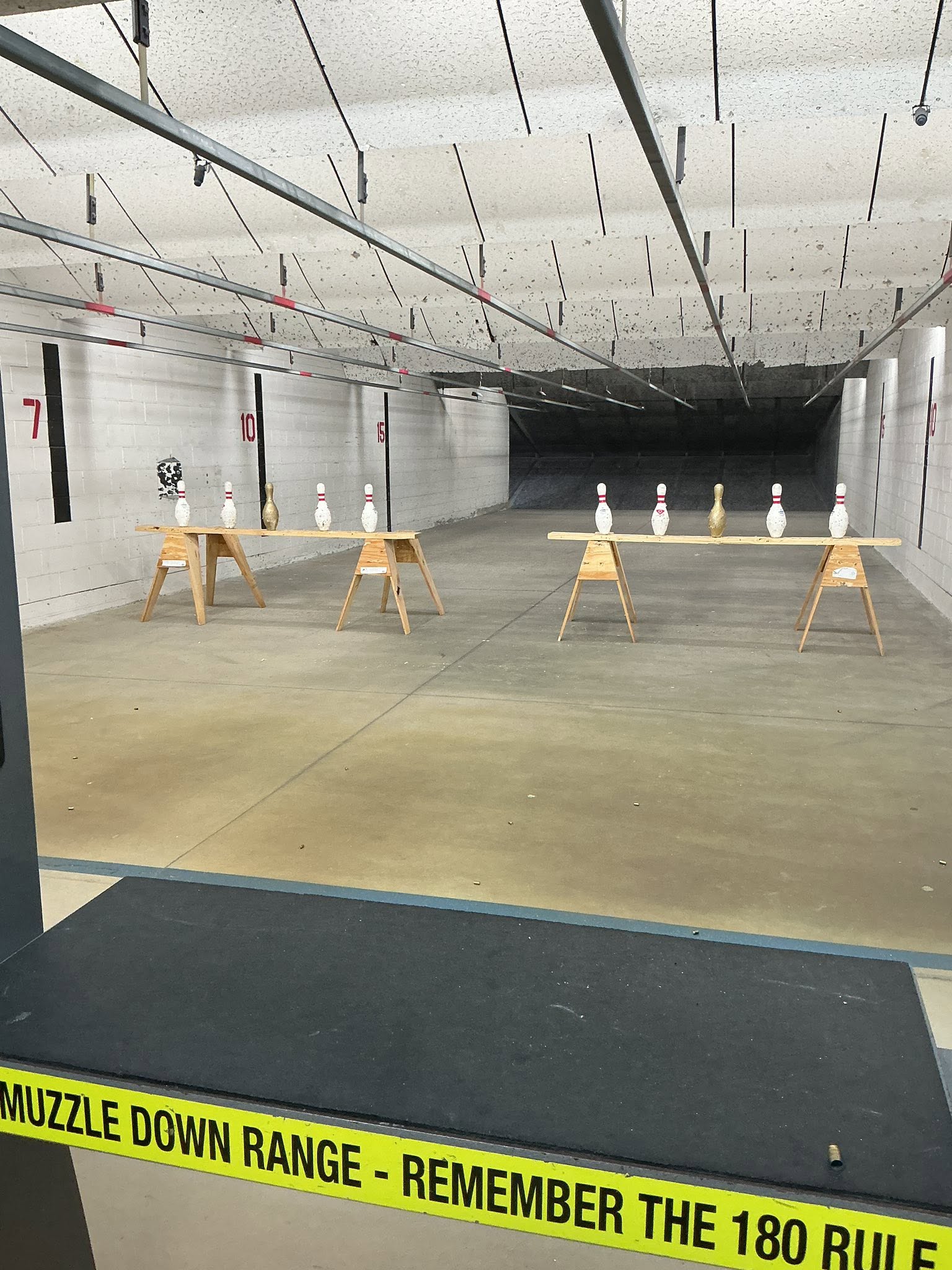 Bowling Pin Shoot at High Caliber Training Center
