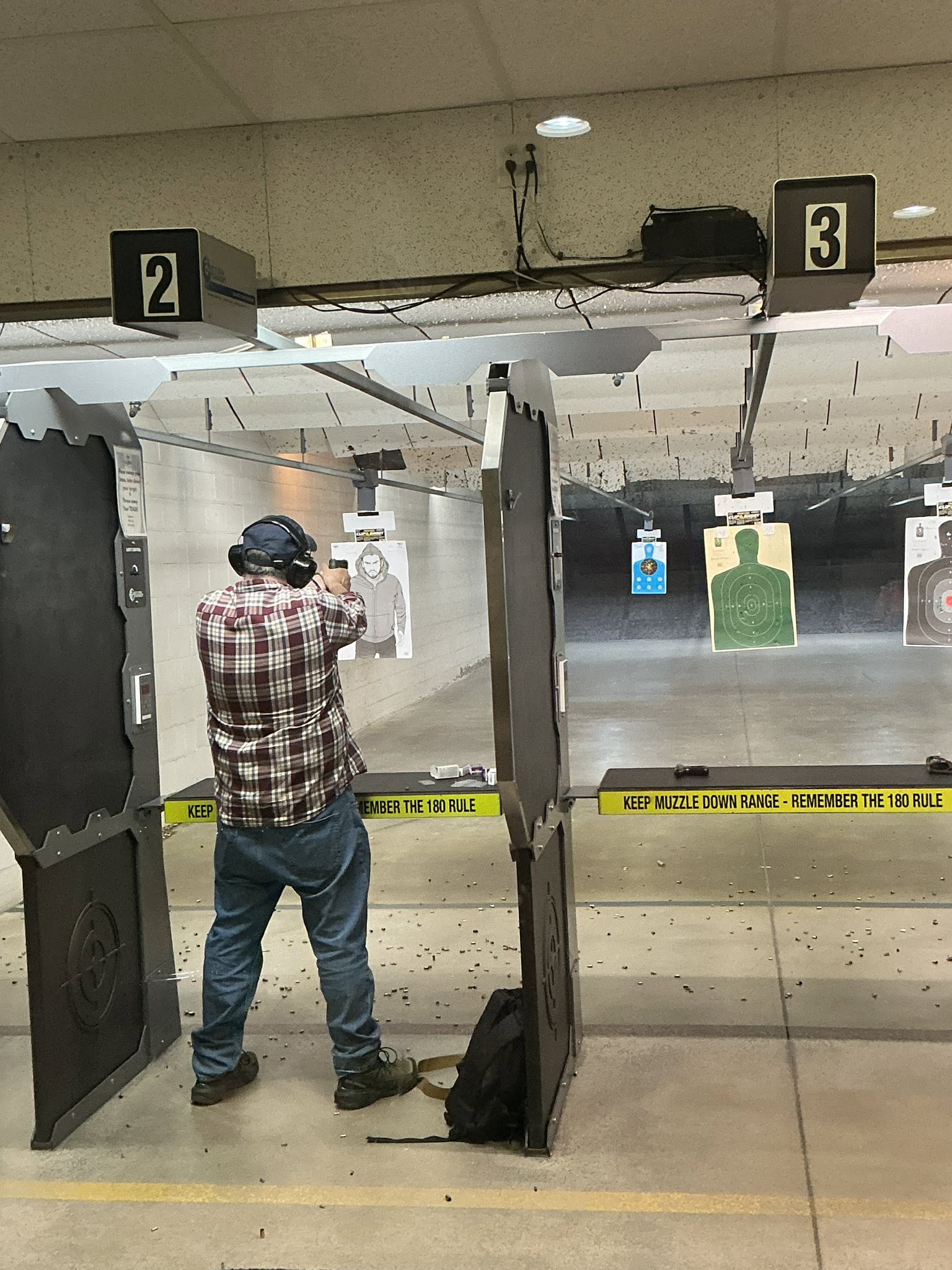 Shooter practicing at the range