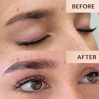 Brow Lamination Before After