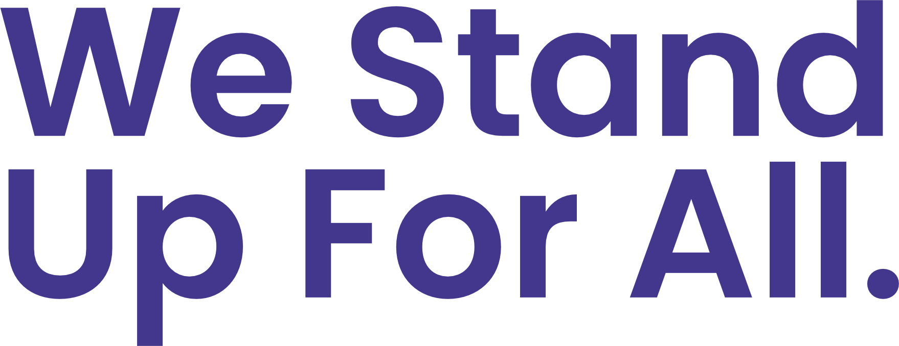 We Stand Up For All Logo