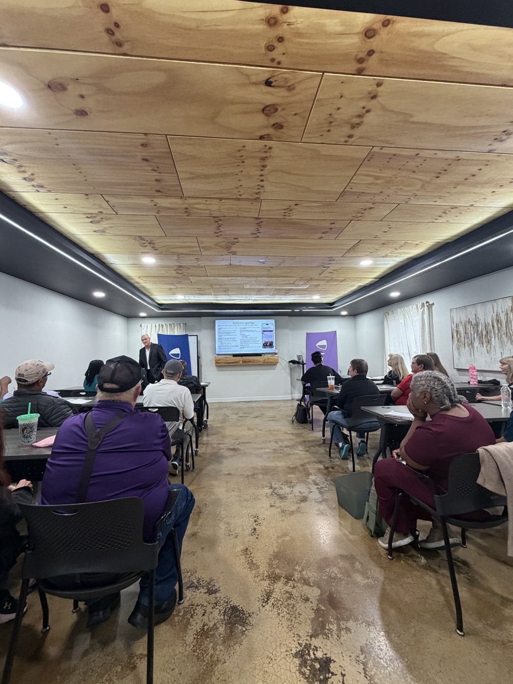 Bill Walker leading a training