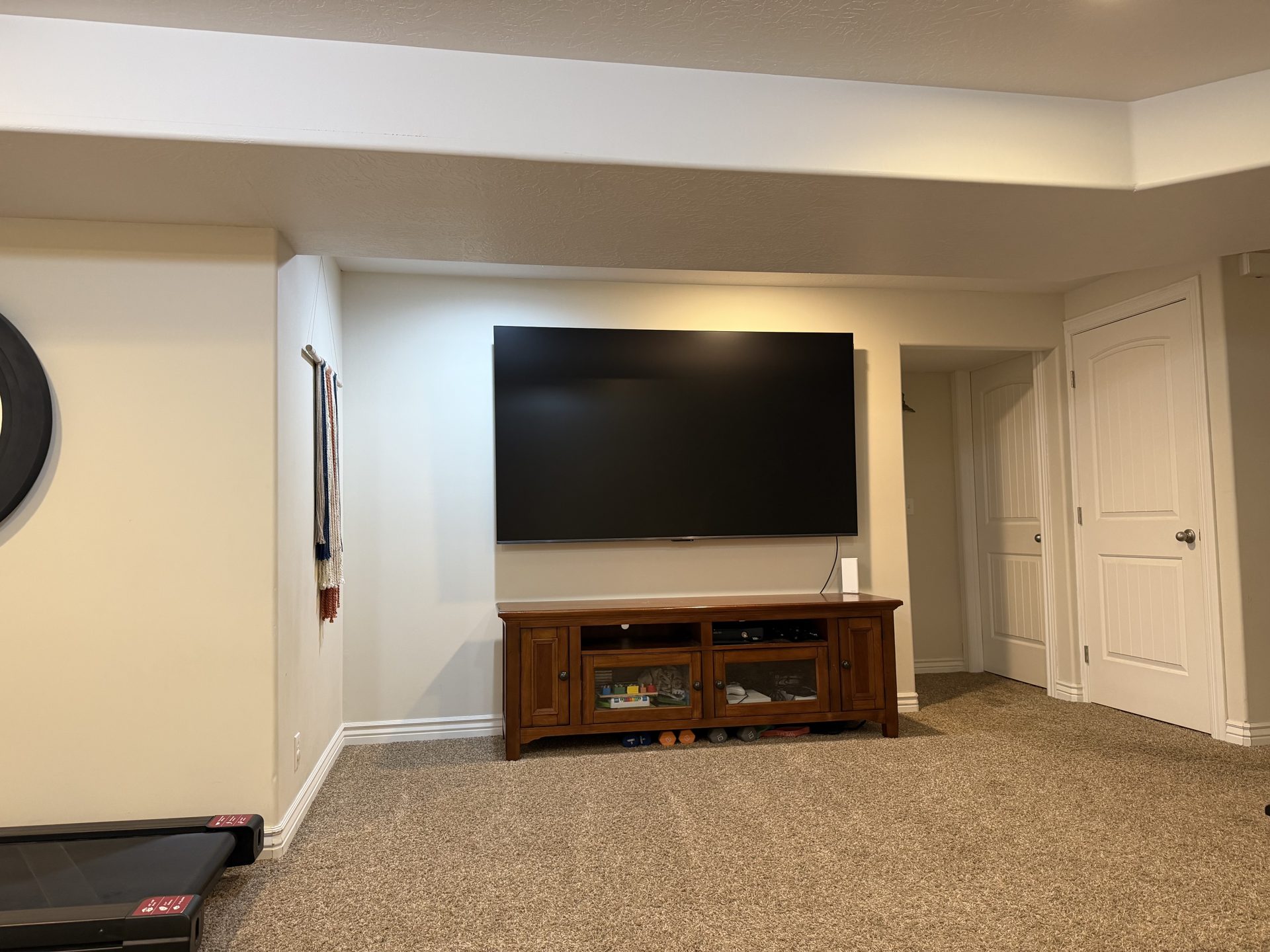 Basement media area