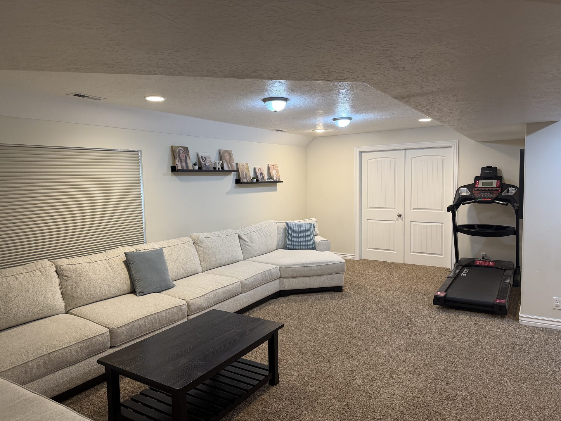 Finished basement family room