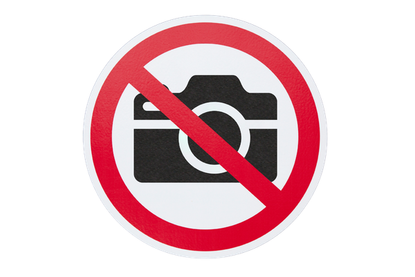 no camera sign
