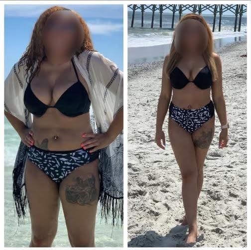 before and after of client 