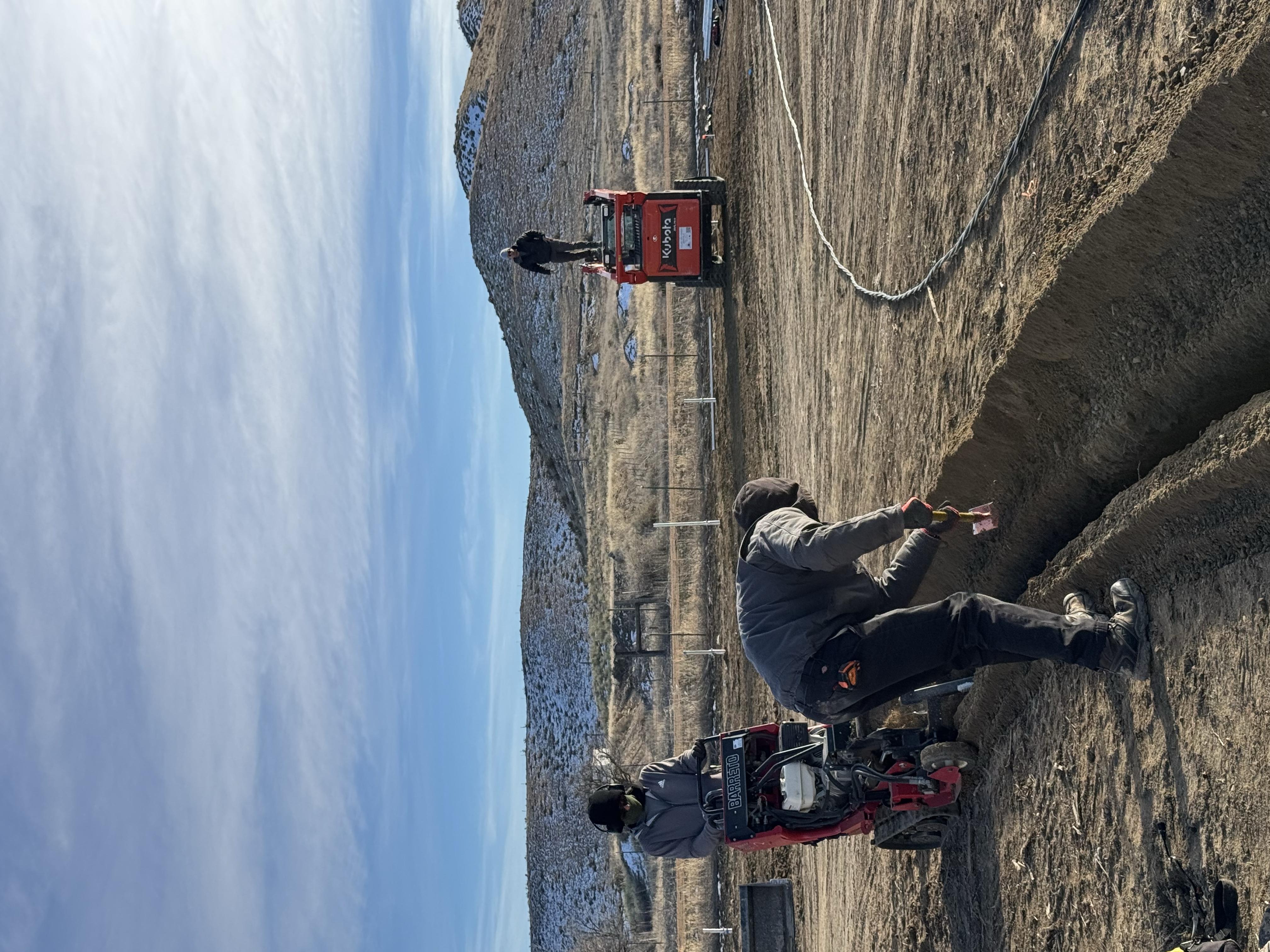 Dauntless Energy crew trenching for the Milberger ground-mount solar system in Pueblo, Colorado