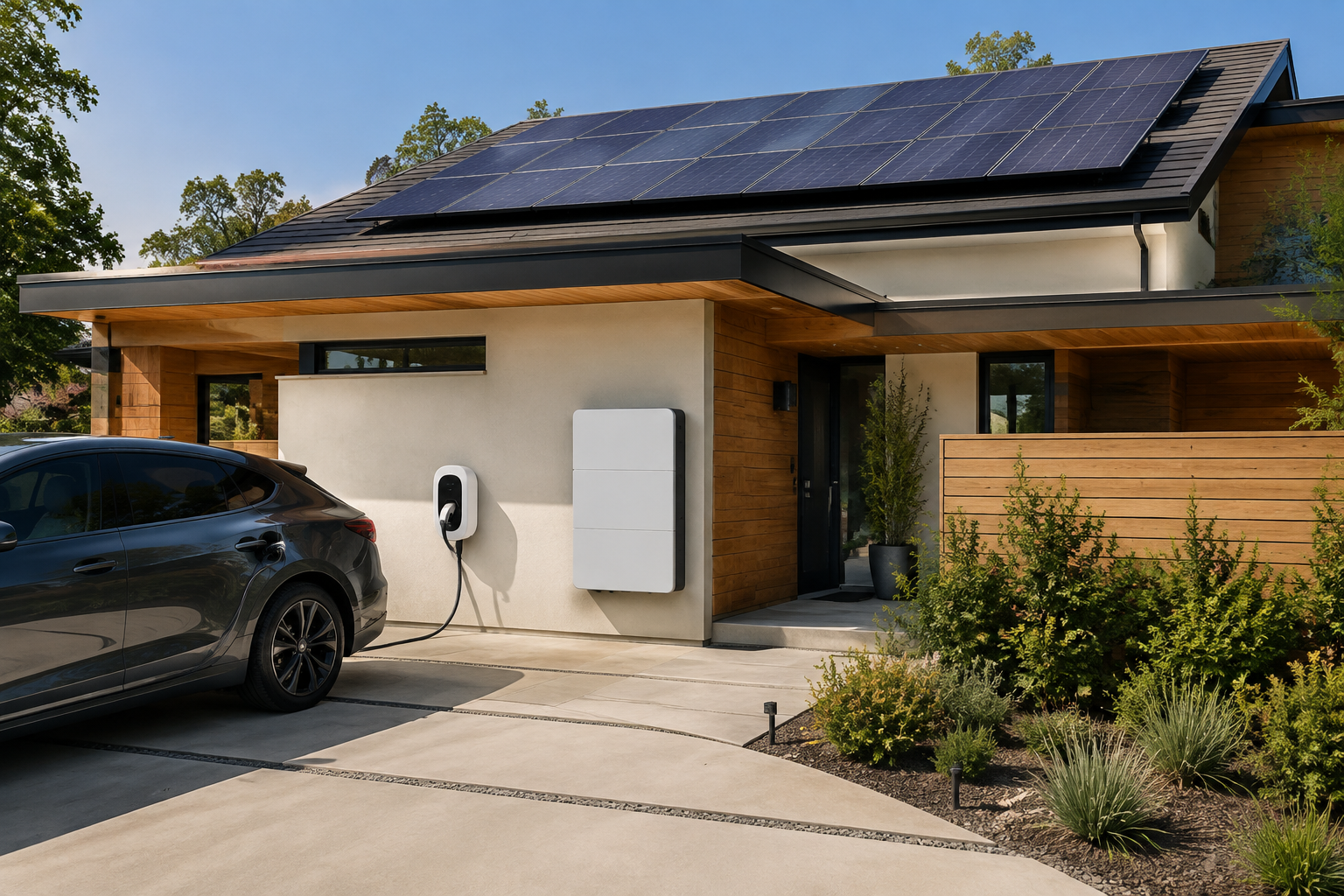 Solar Power, Battery Storage and EV Charging installation
