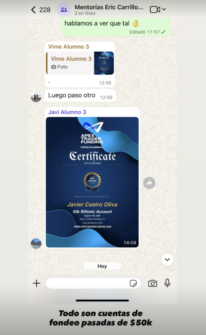 Resultado de alumno 3