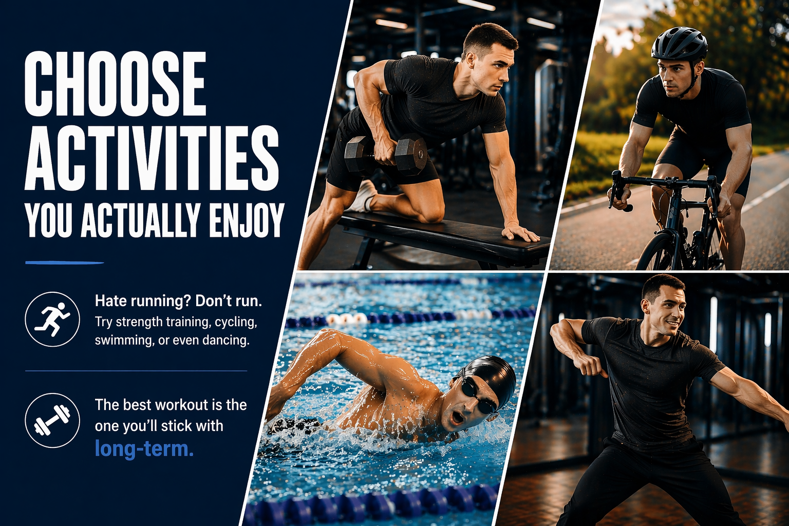 Choose Activities You Actually Enjoy