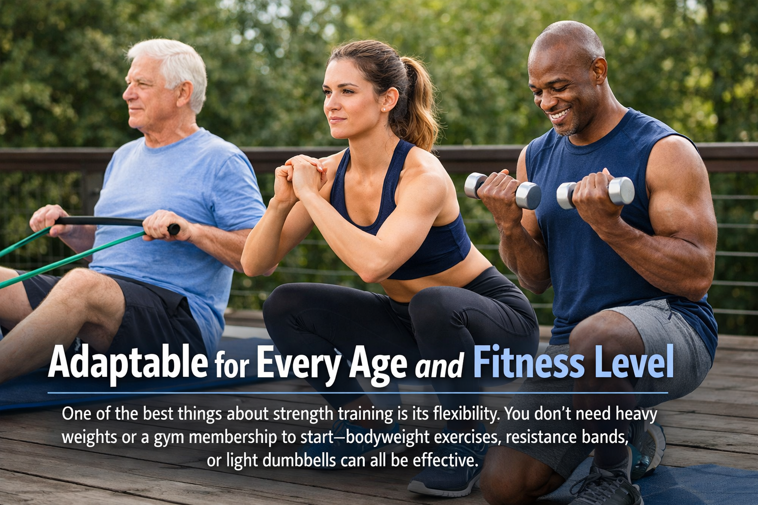 Adaptable for Every Age and Fitness Leve