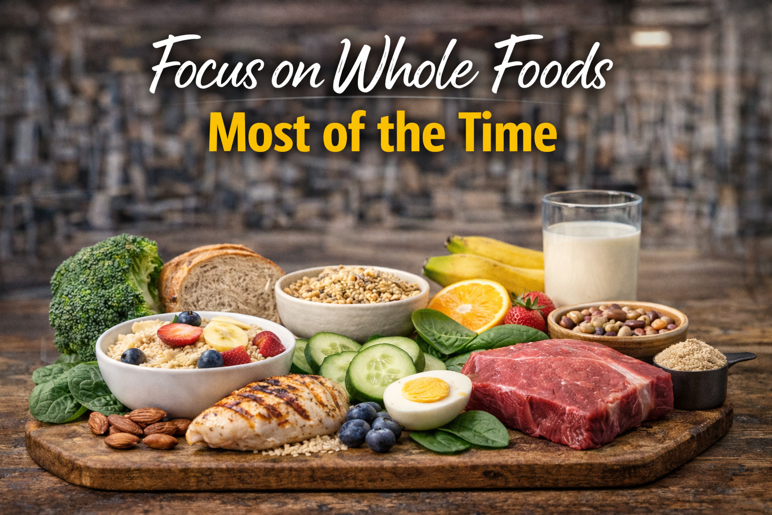 Focus on Whole Foods Most of the Time