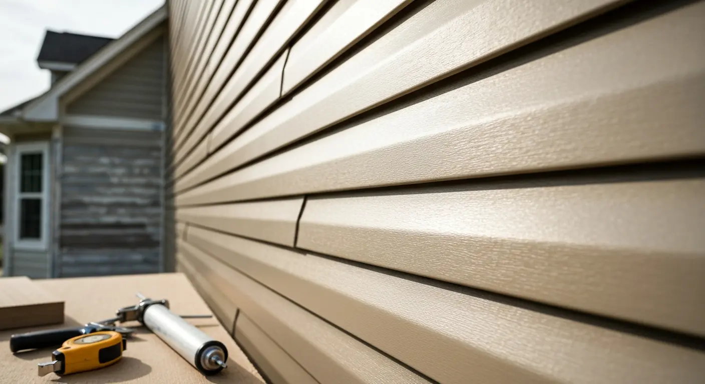 Siding repair and replacement work