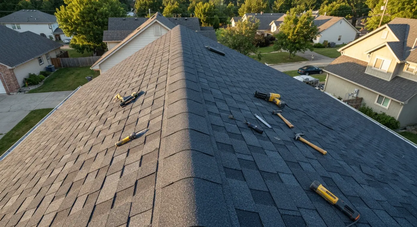 Roof installation project