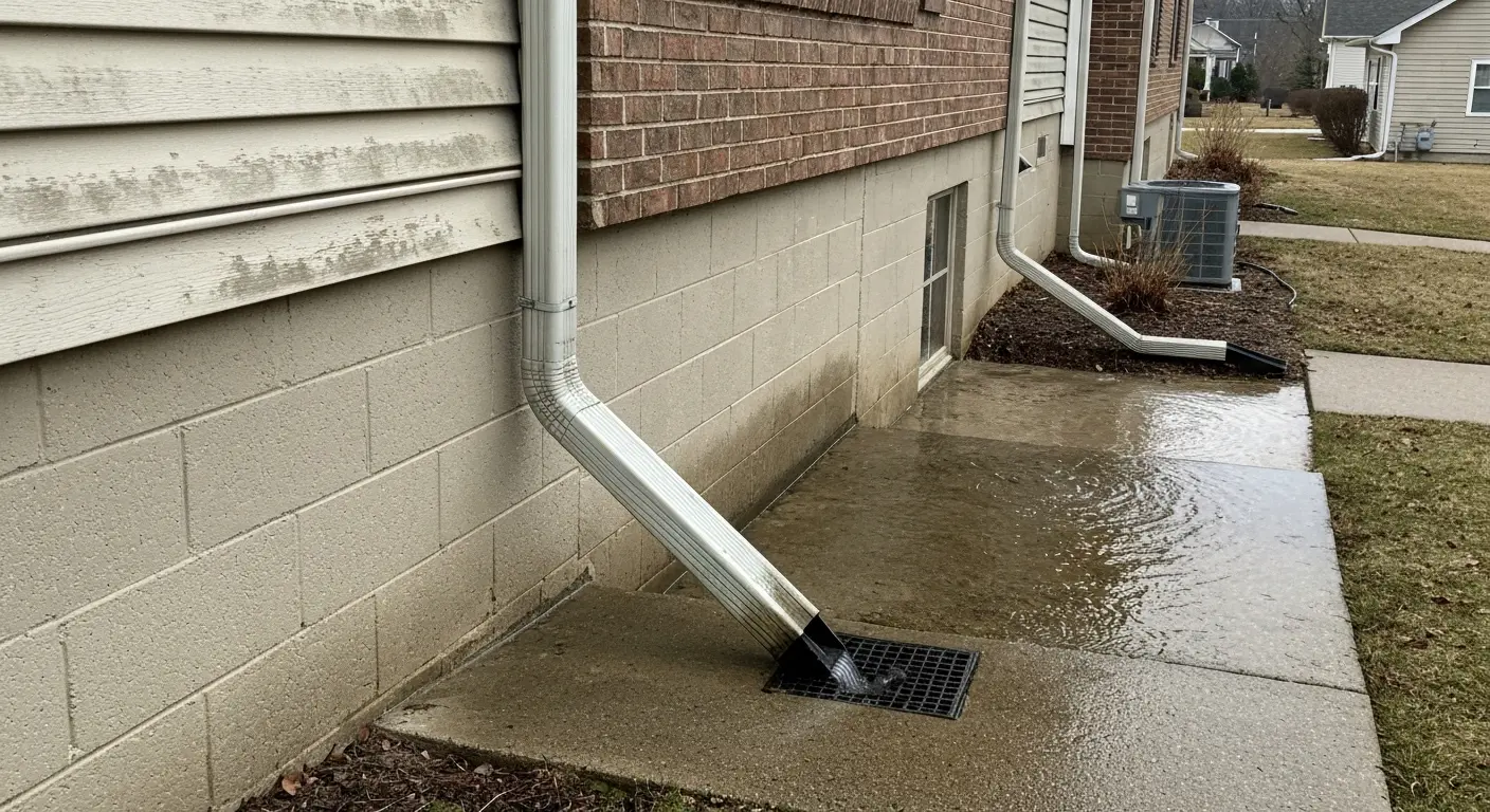 Downspout drainage system