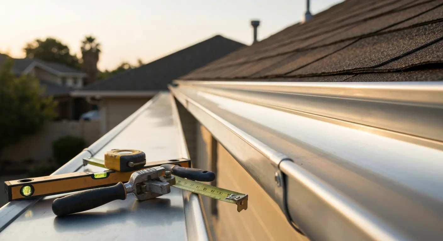 Gutter realignment
