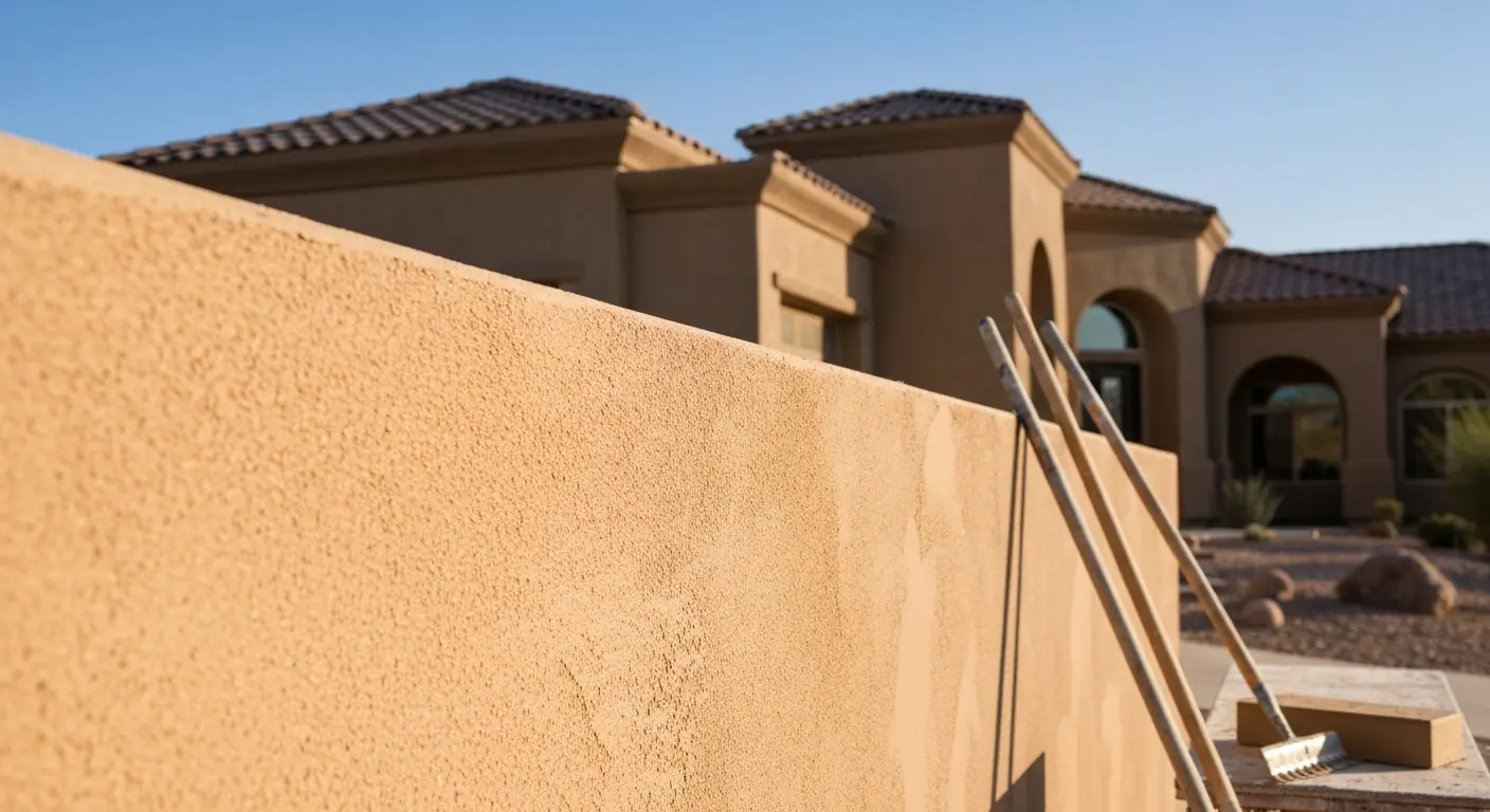 Stucco installation project
