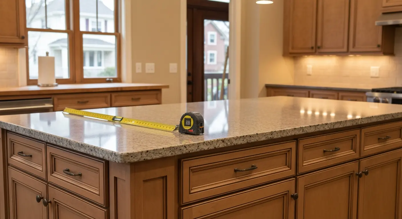 Island countertop and finish options