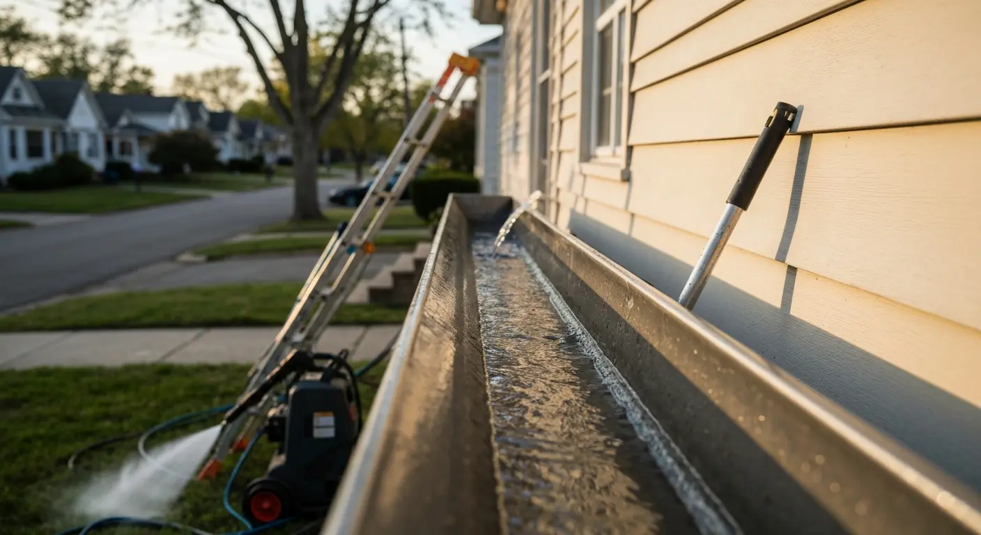 Gutter cleaning service