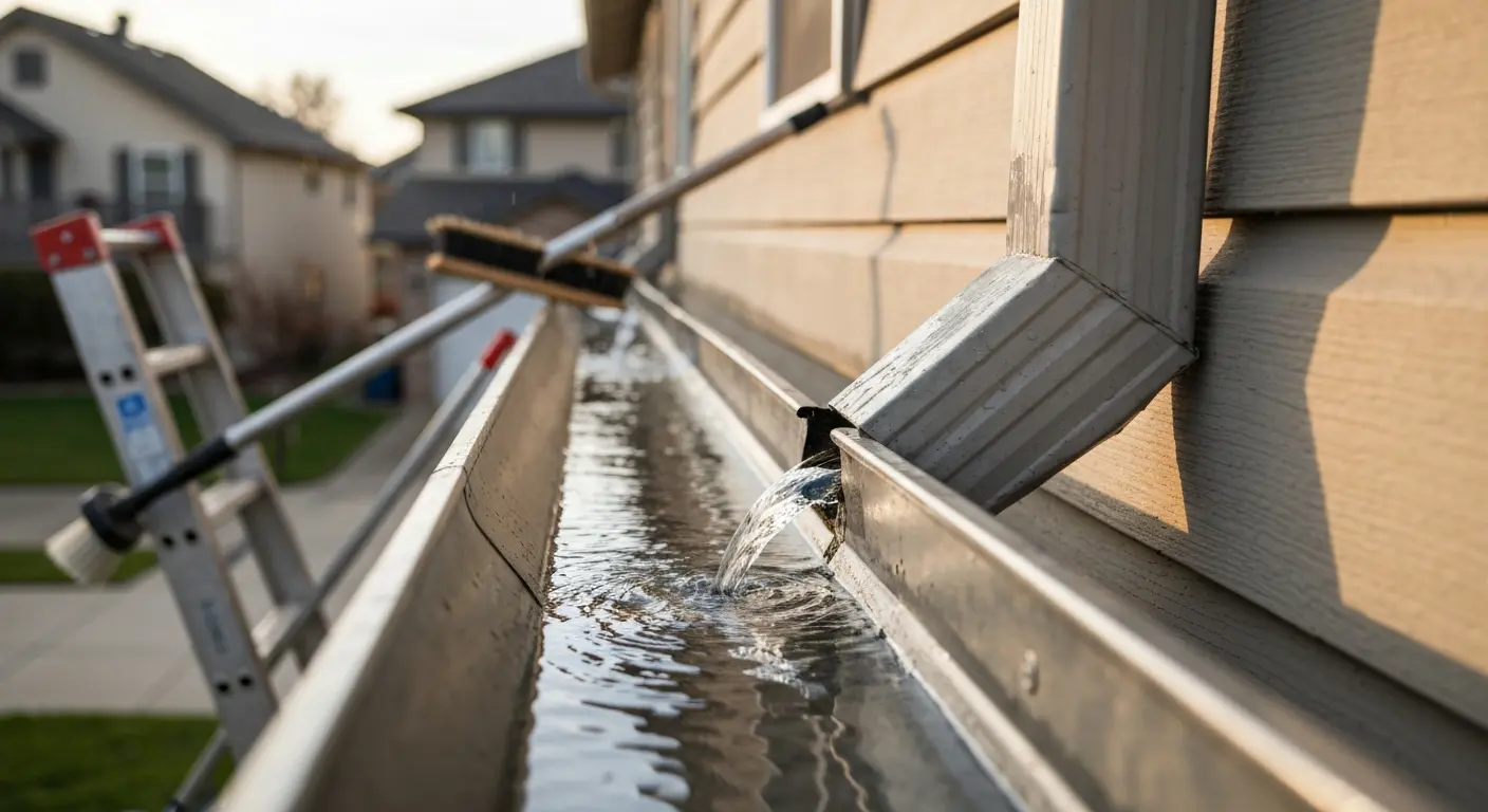 Gutter repair and maintenance