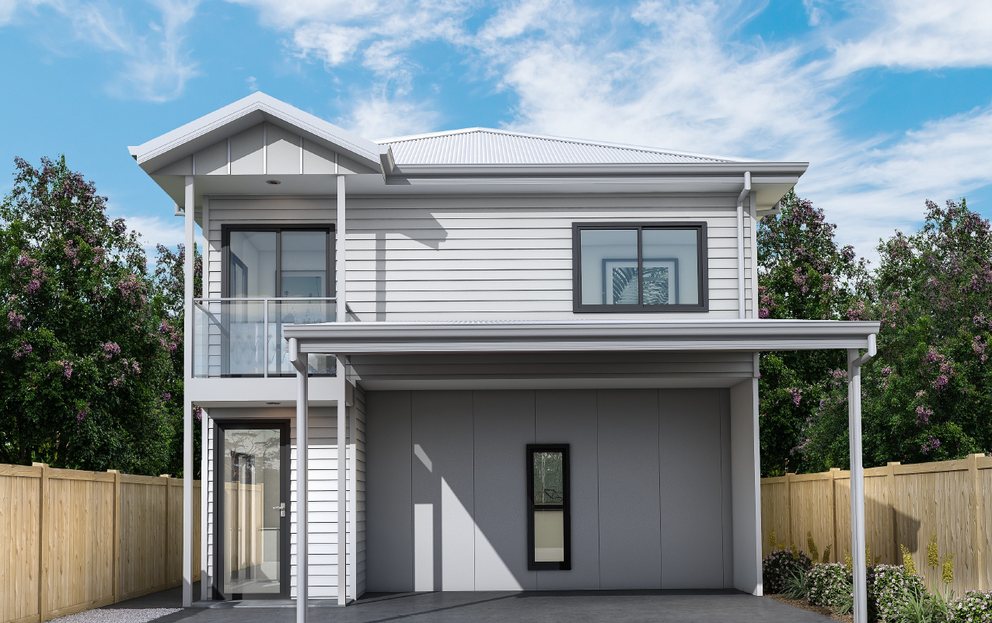 A newly built home