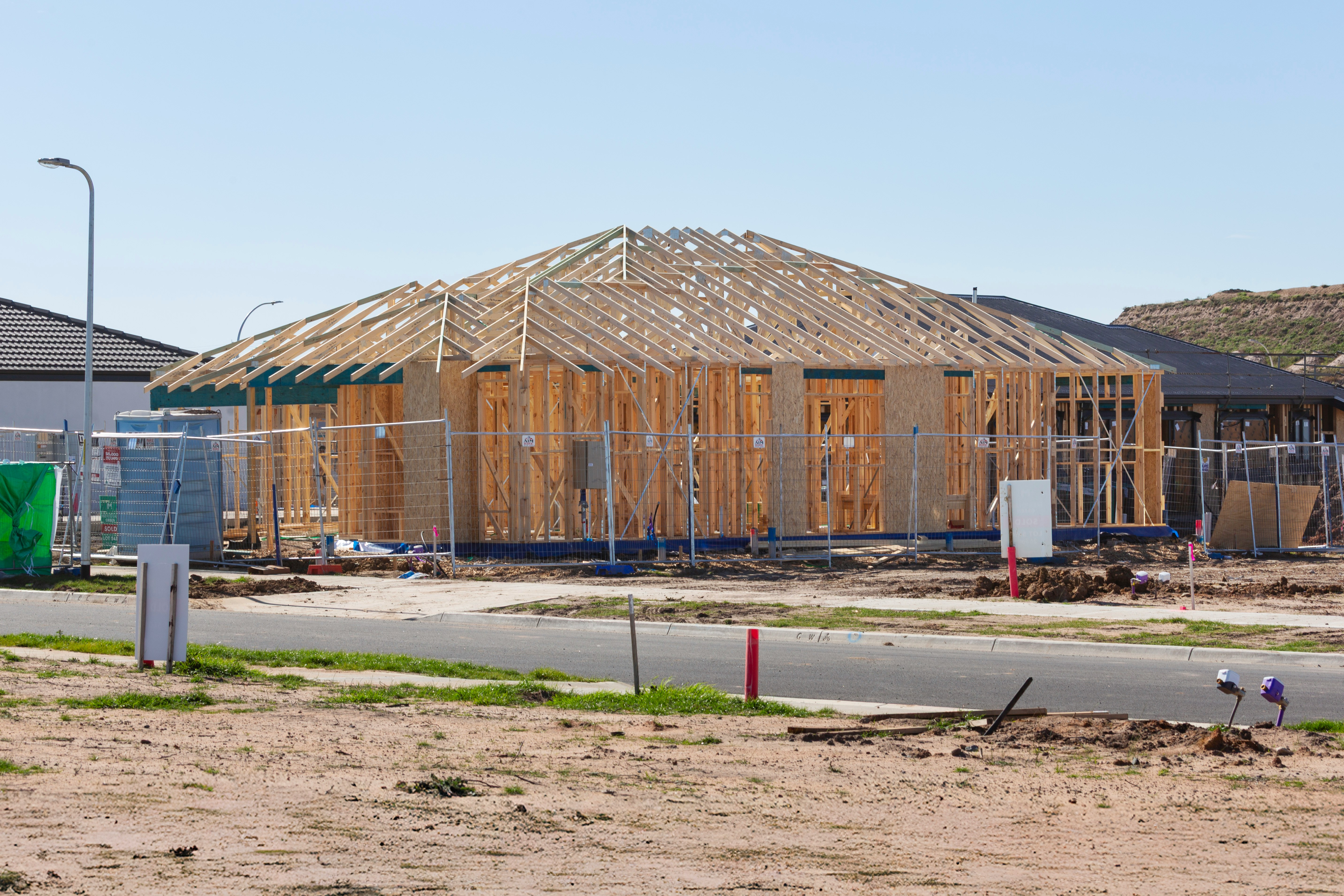 A new home under construction