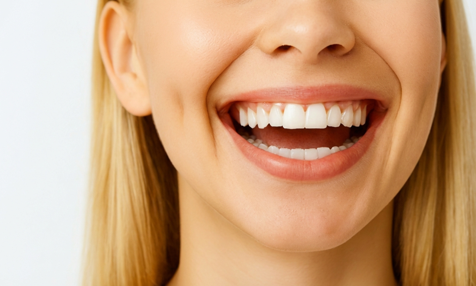 Patiente recevant des soins dentaires généraux à Genève – détartrage, traitement des caries et soins courants pour une bouche saine.