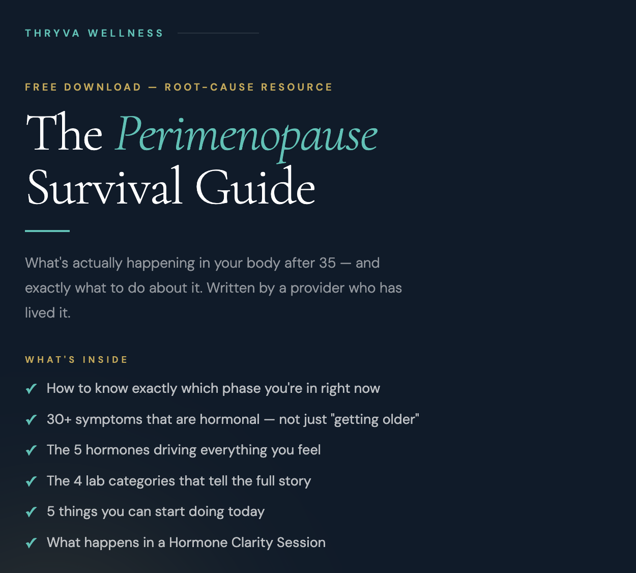 The Perimenopause Survival Guide cover