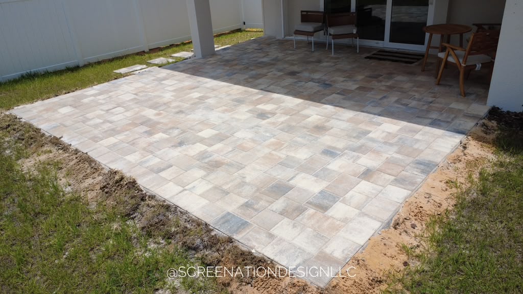 Concrete pavers project by Screenation Design in Kissimmee FL