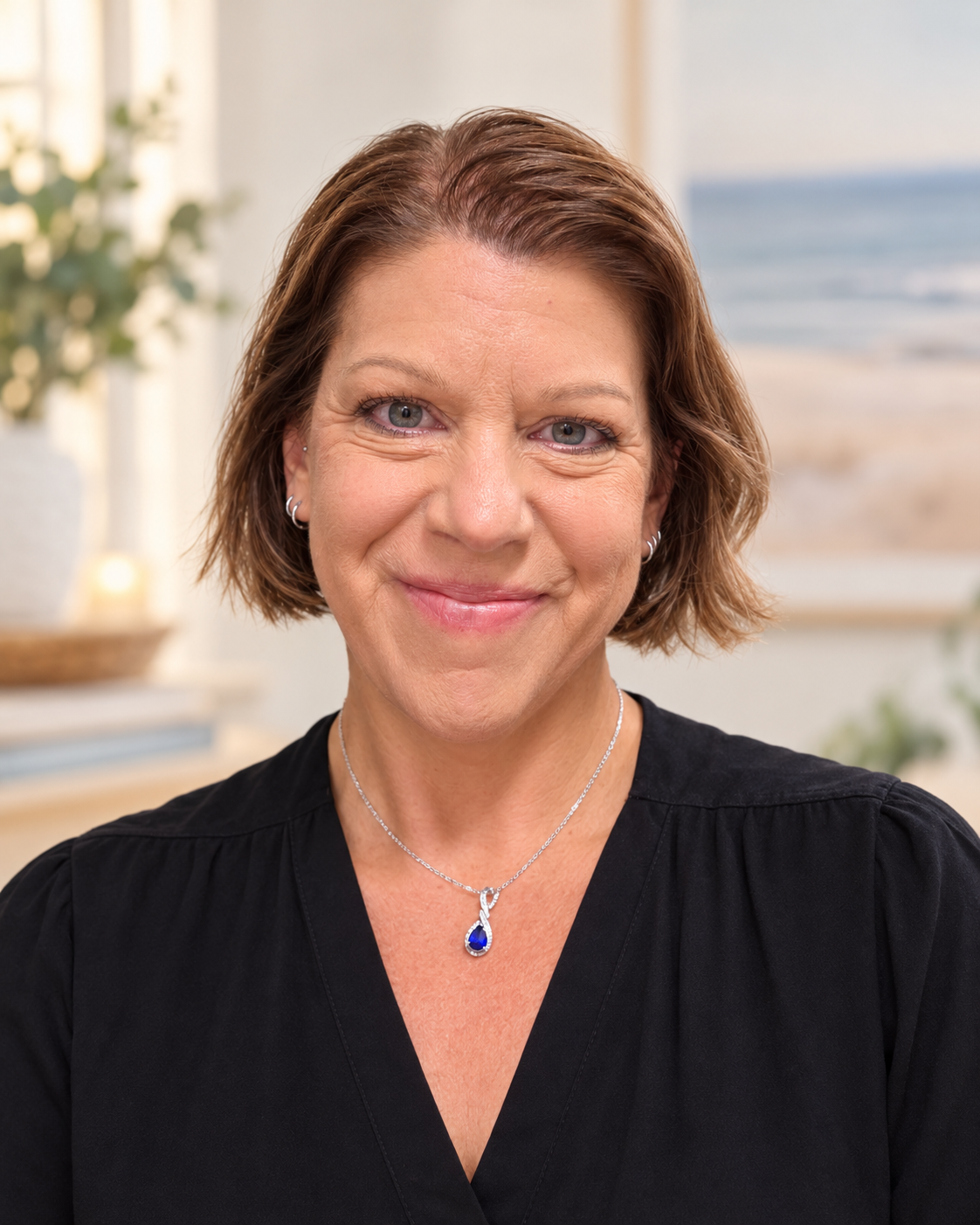 Cherie Stankiewicz, registered nurse and nurse life coach, smiling