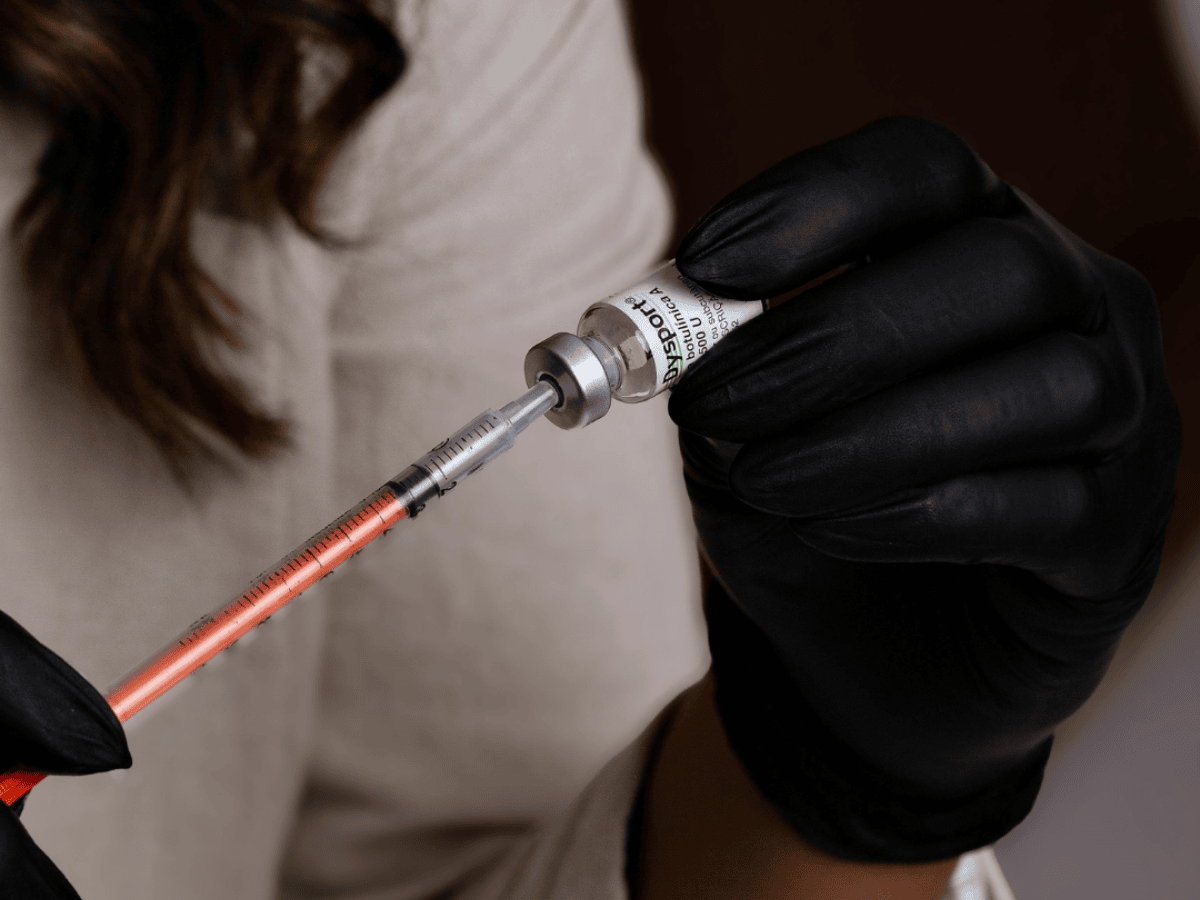 Botox injection to reduce jaw tension and improve smile aesthetics