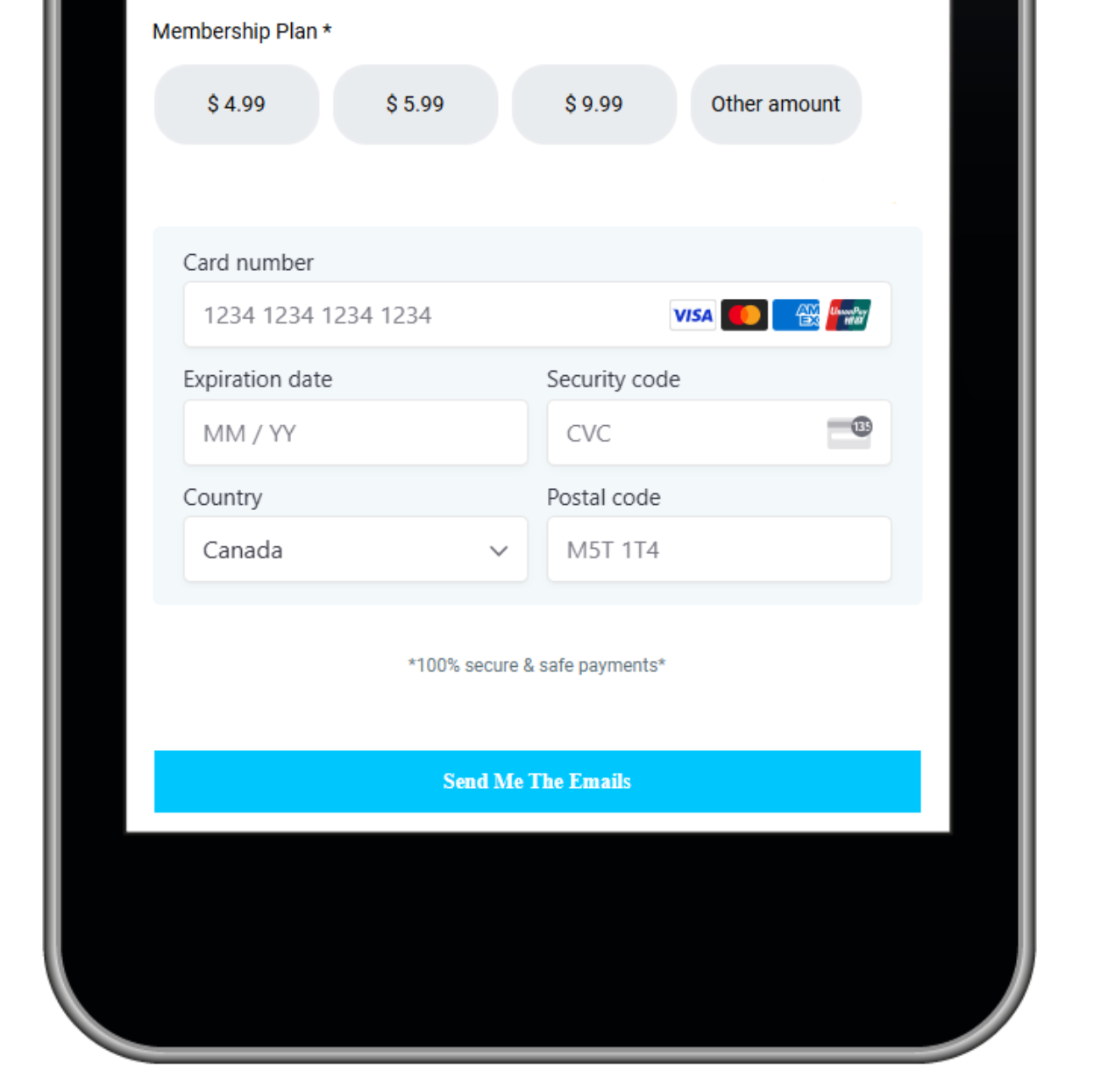 winchilla form payment integrations and embed forms