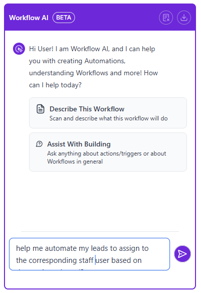 winchilla workflow automation AI assistant