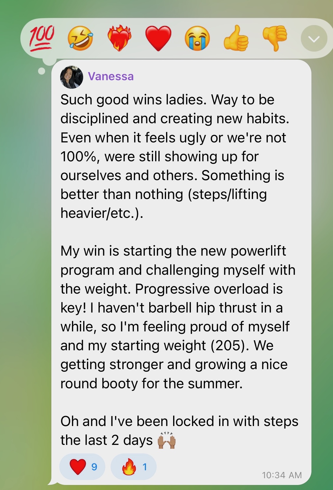 Client message