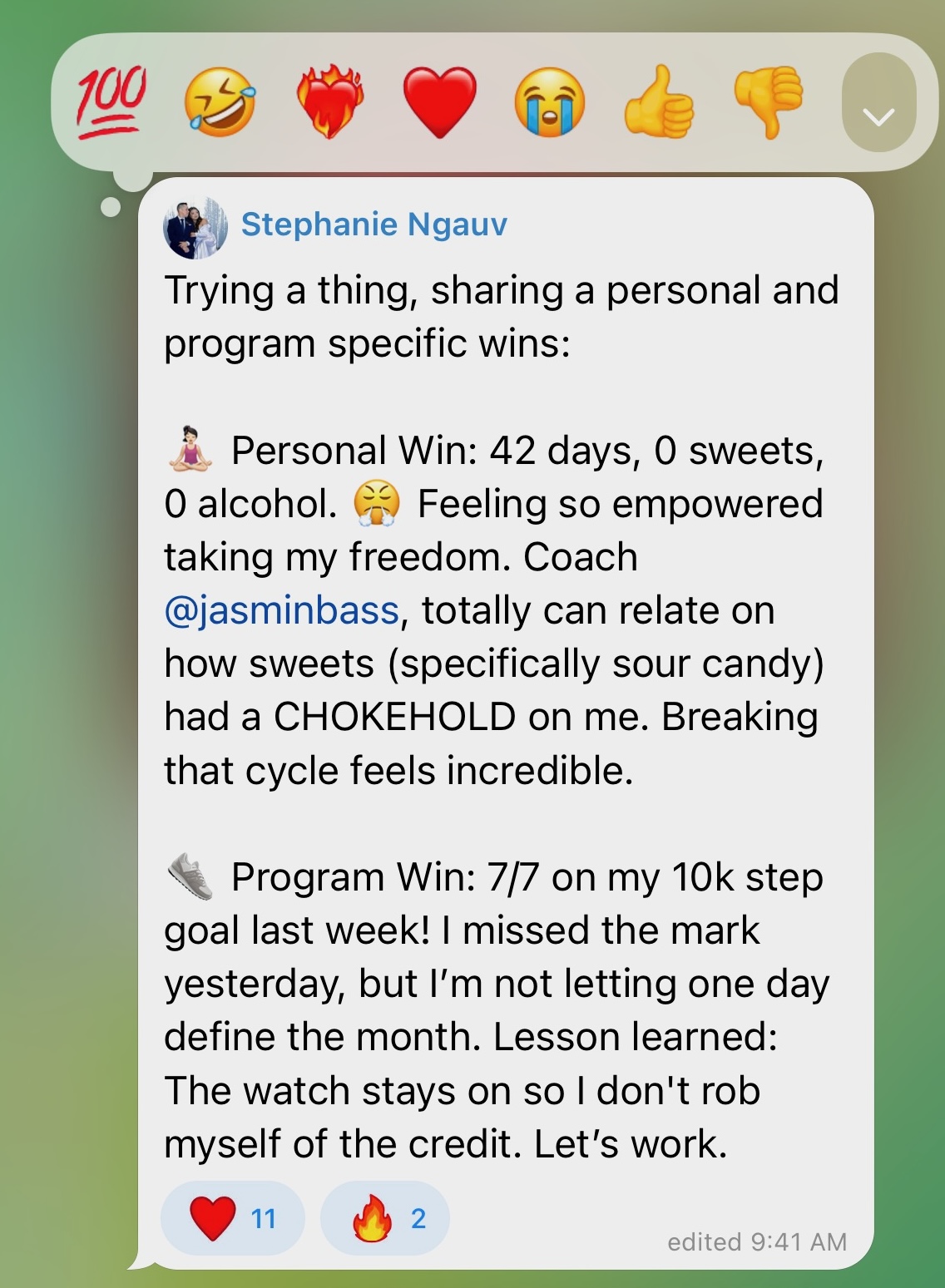 Client message