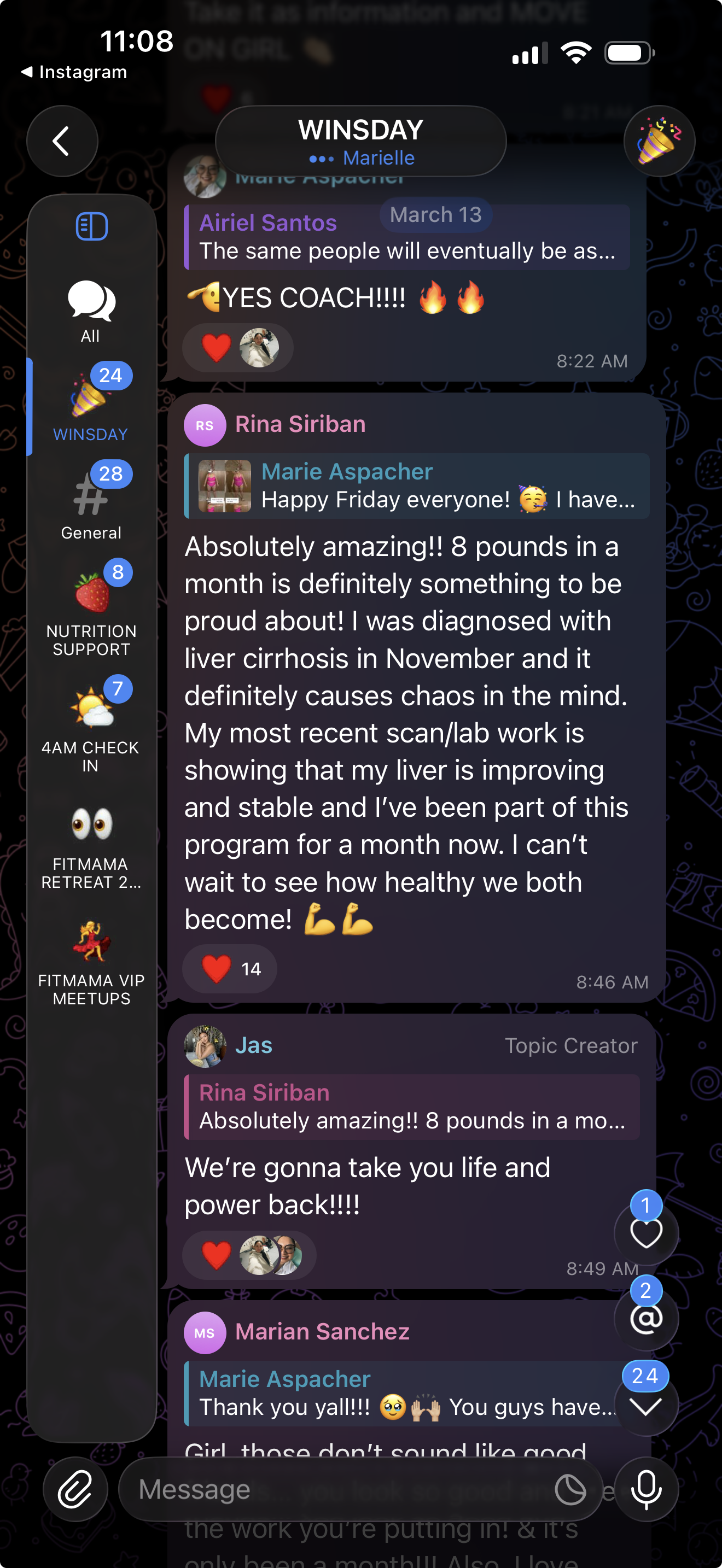 Client message