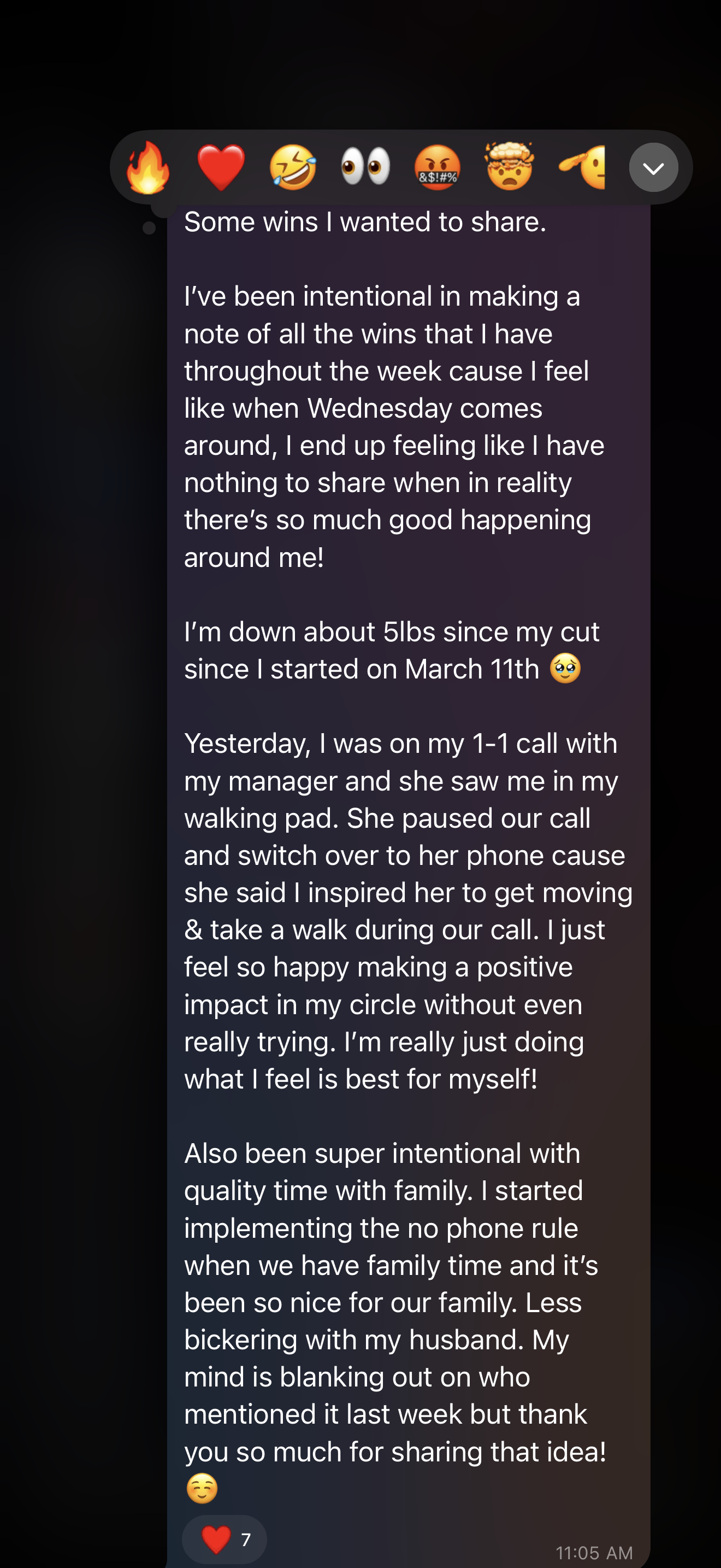 Client message