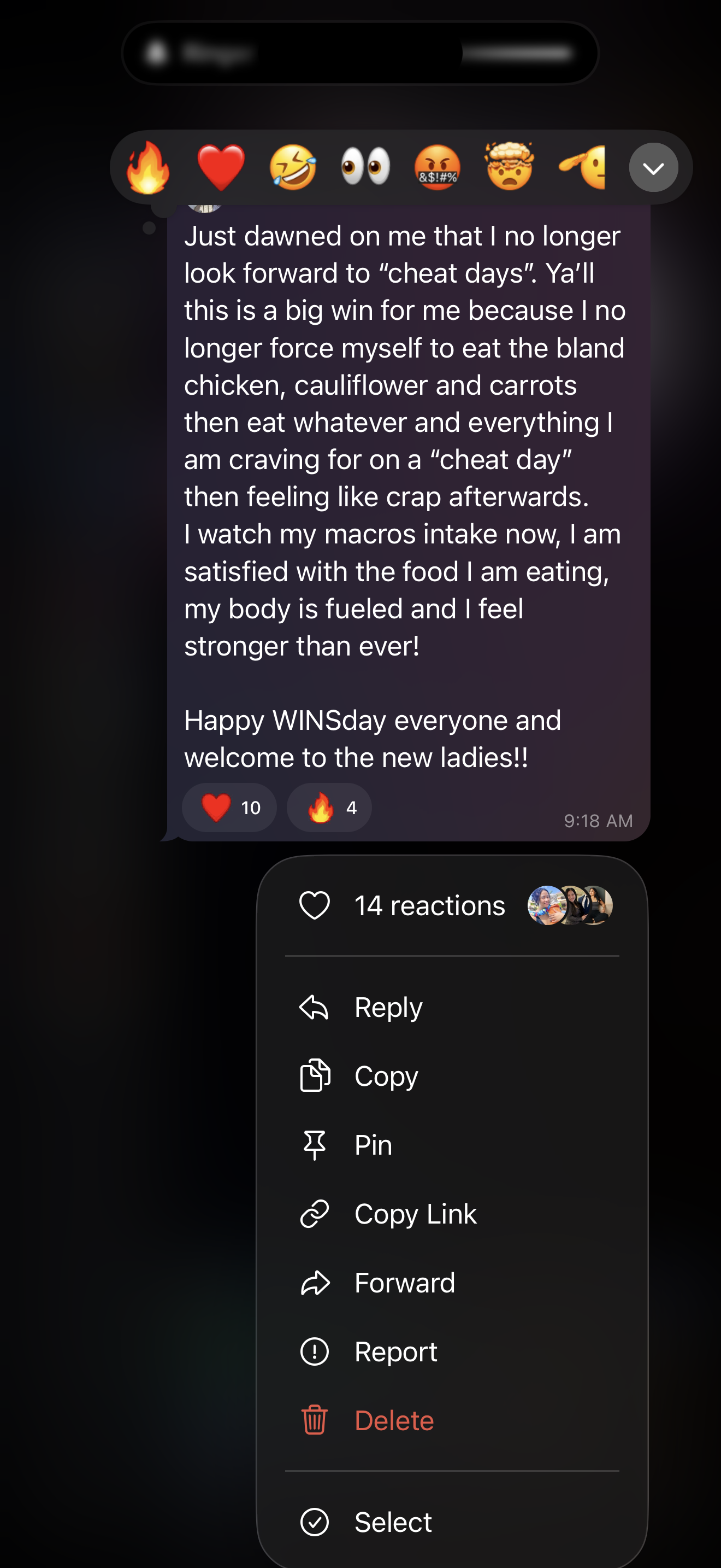 Client message