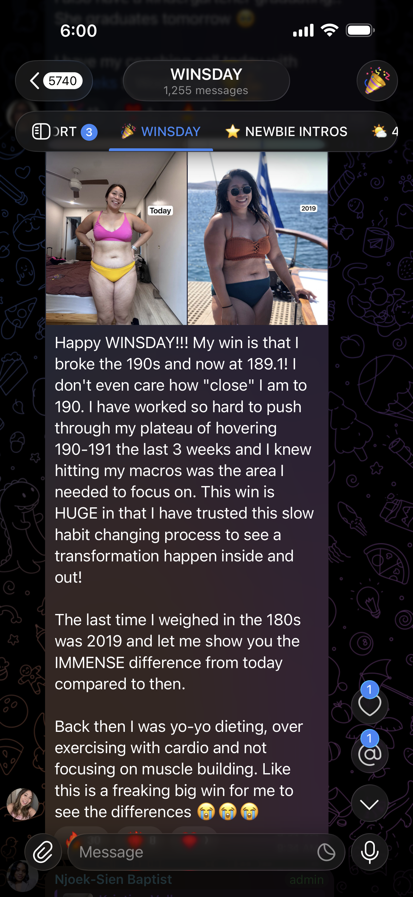 Client message