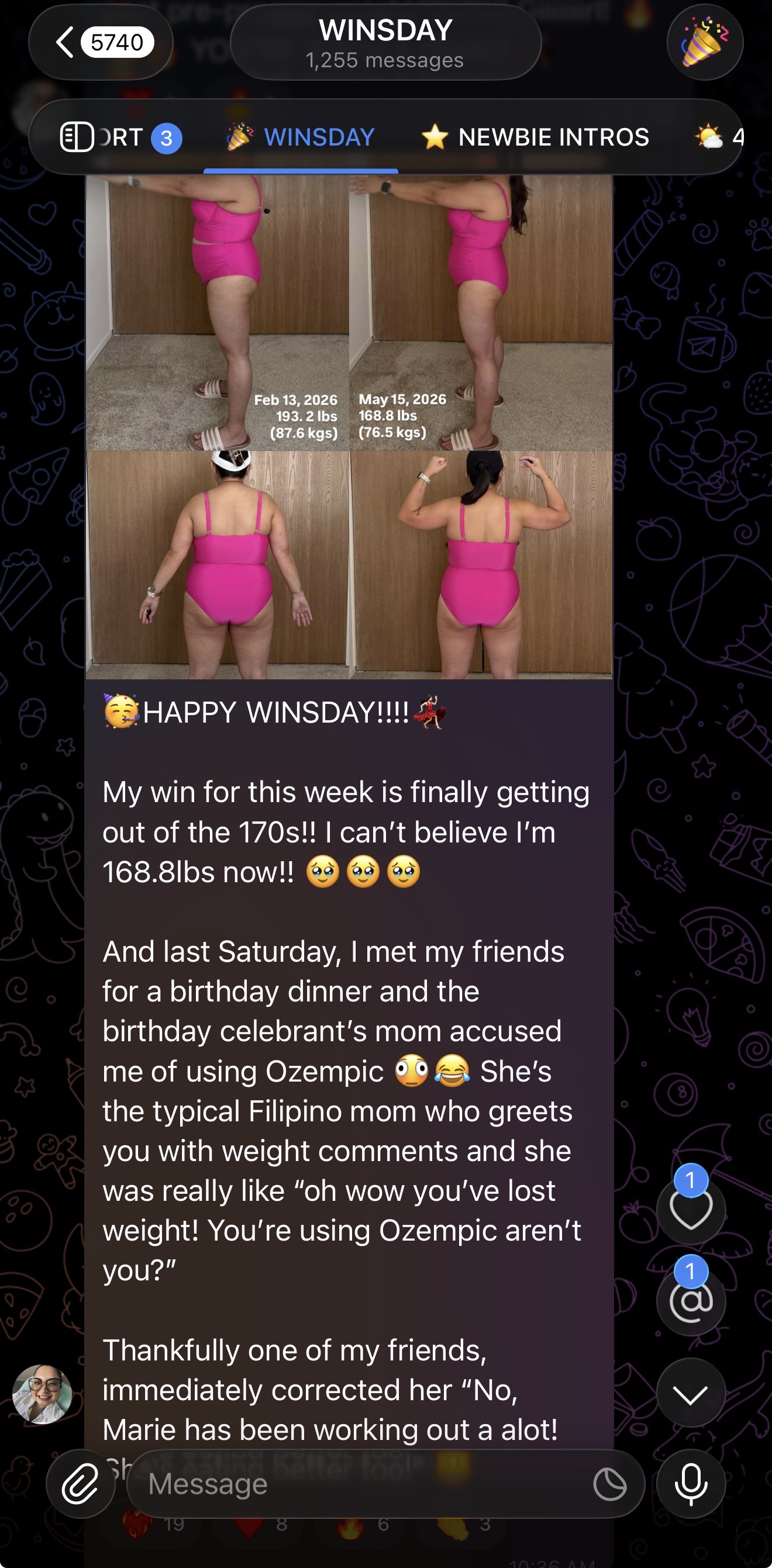 Client message